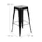 Flash Furniture 30" High Metal Indoor Stackable Bar Stool, Black, PK4 4-ET-31320-30-BK-R-GG - alternate 6